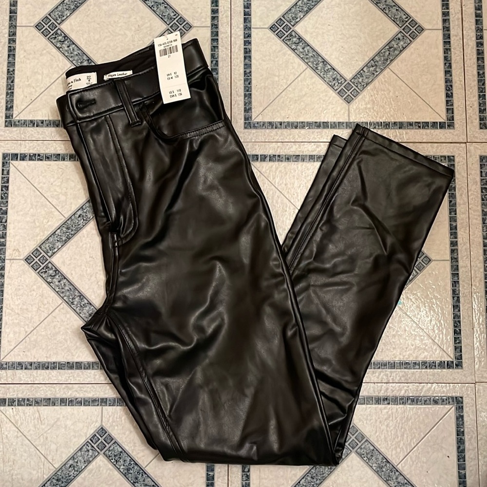 Vegan Leather Abercrombie & Fitch pants